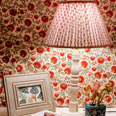 Pink Paisley Empire Lampshade Large Size